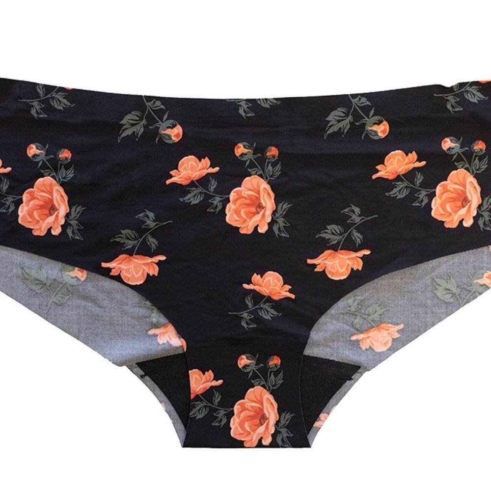 Floral Burst Laser Cut No Show Hipster